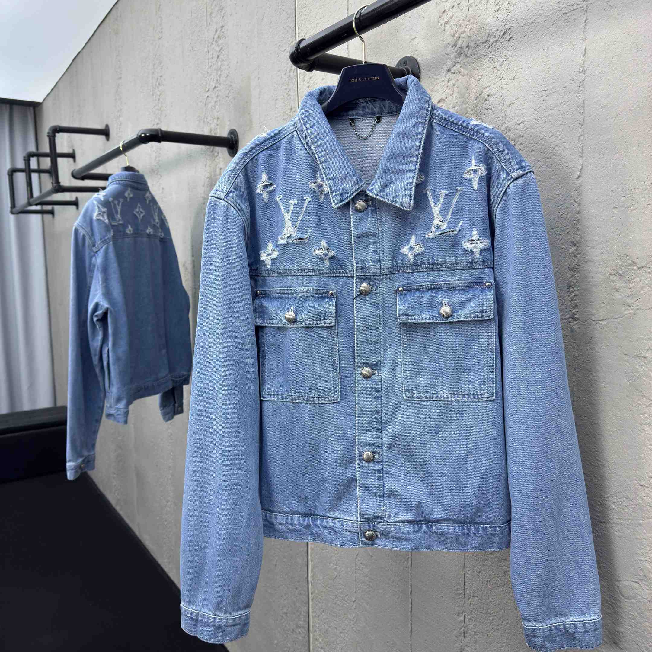 Louis Vuitton Denim Trucker Jacket  1AGING - DopestKickz