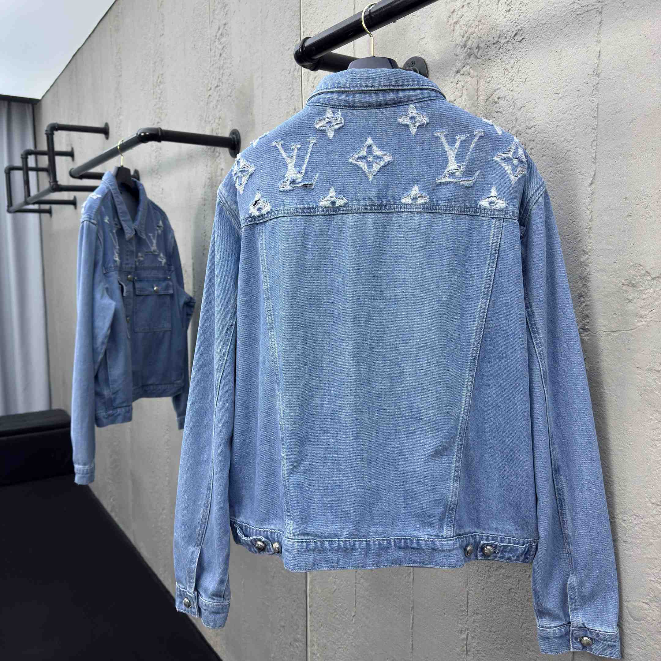 Louis Vuitton Denim Trucker Jacket  1AGING - DopestKickz