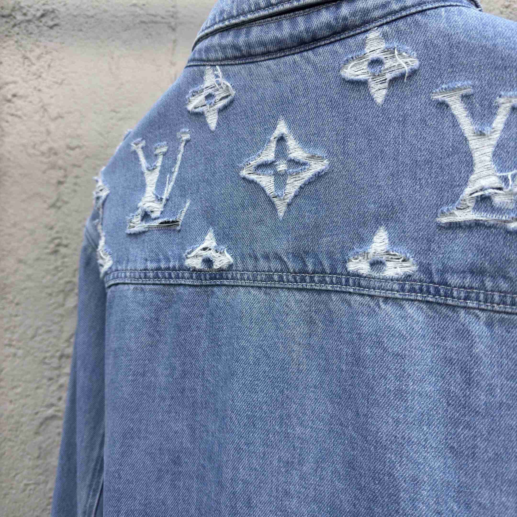 Louis Vuitton Denim Trucker Jacket  1AGING - DopestKickz