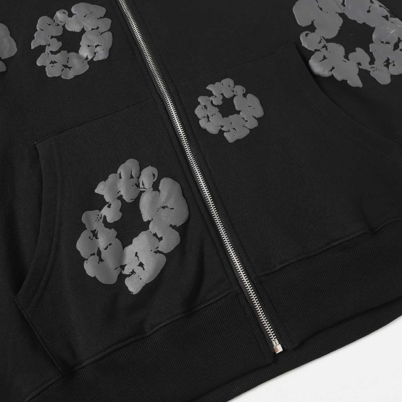 Denim Tears Cotton Wreath Zip Hoodie  - DopestKickz