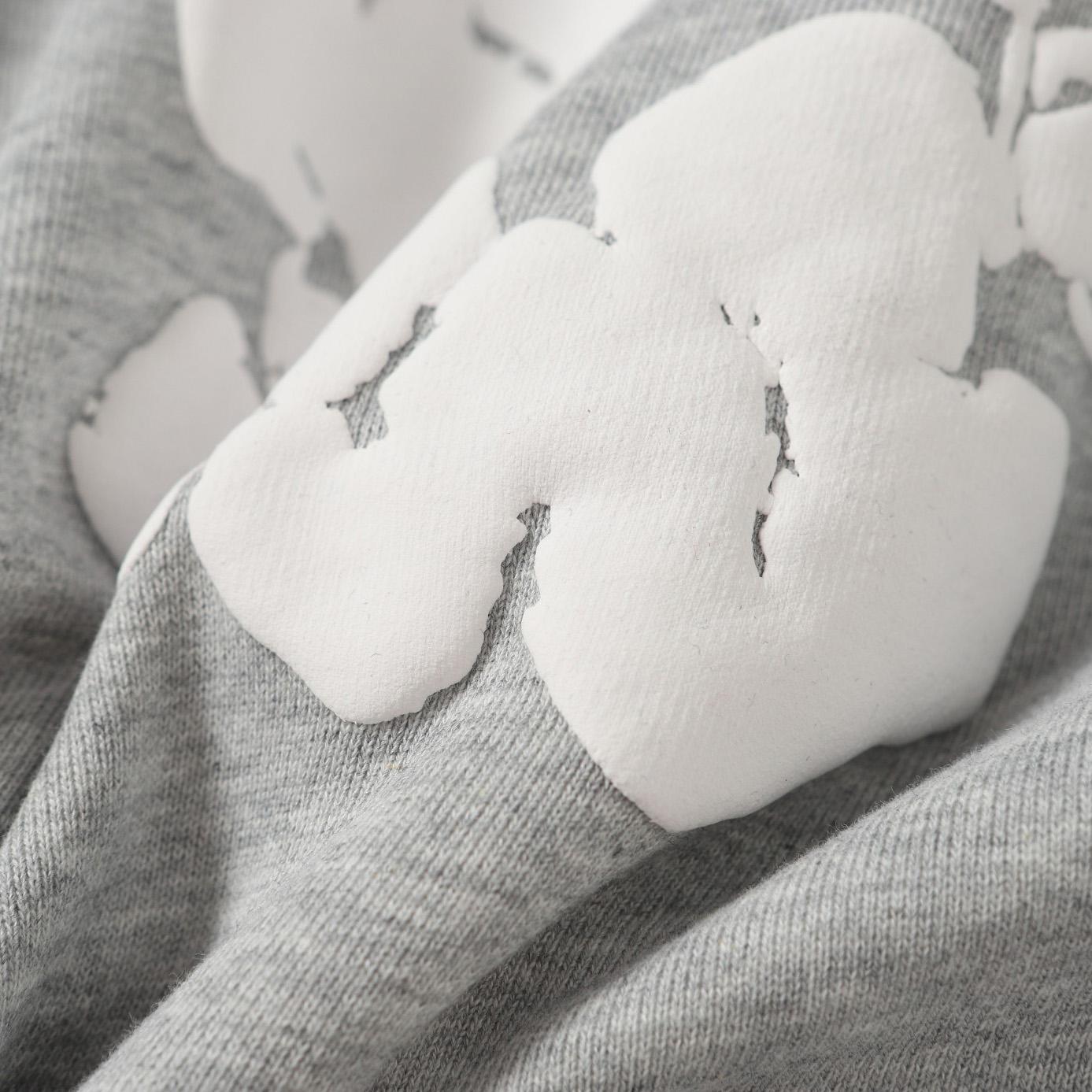 Denim Tears Cotton Wreath Zip Hoodie Grey - DopestKickz