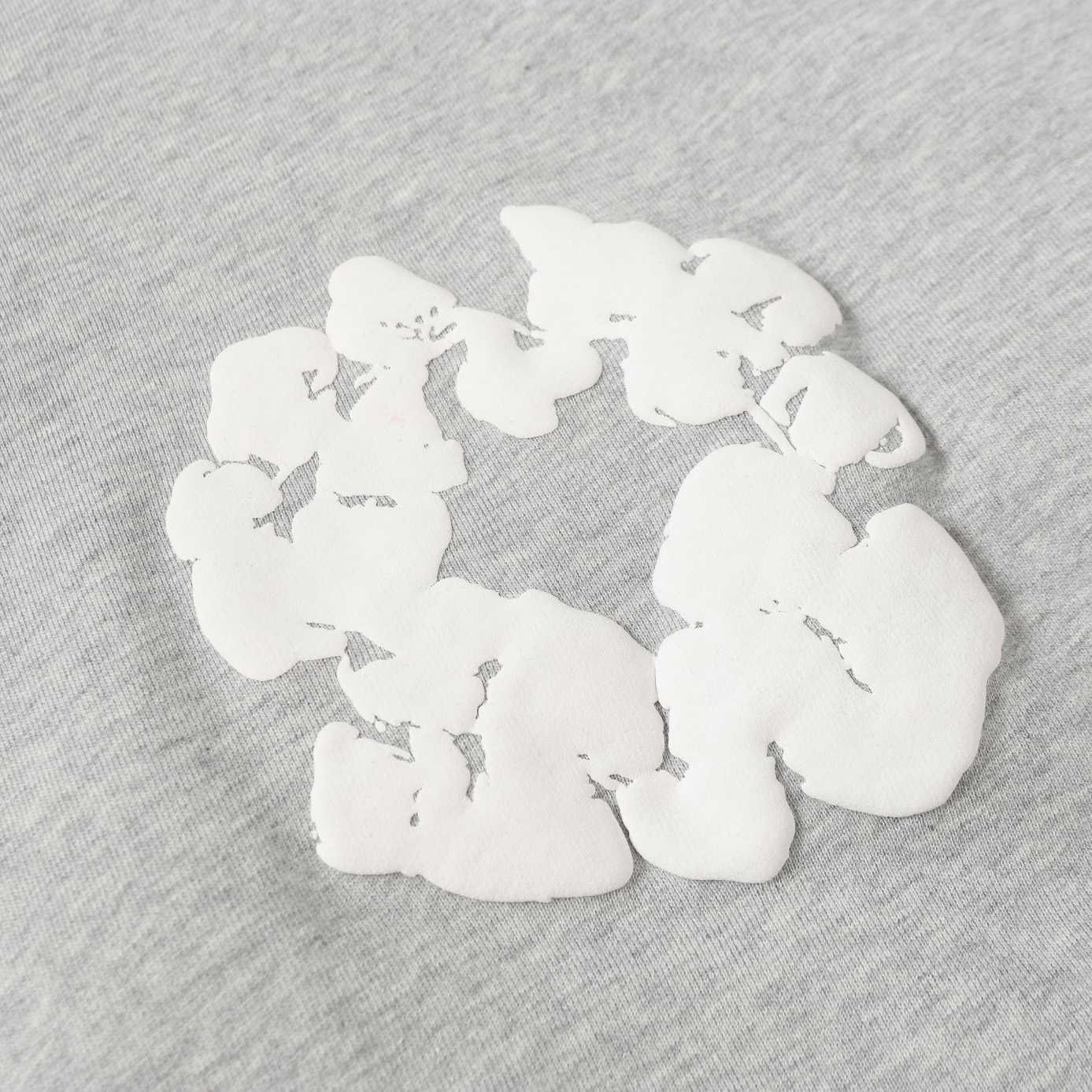 Denim Tears Cotton Wreath Zip Hoodie Grey - DopestKickz