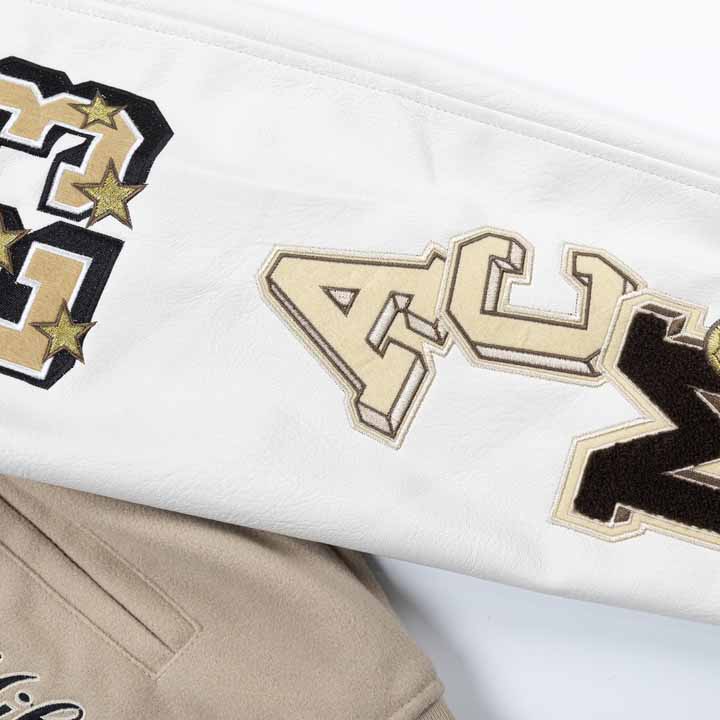 Off-White AC Milan Patch Varsity Jacket - DopestKickz