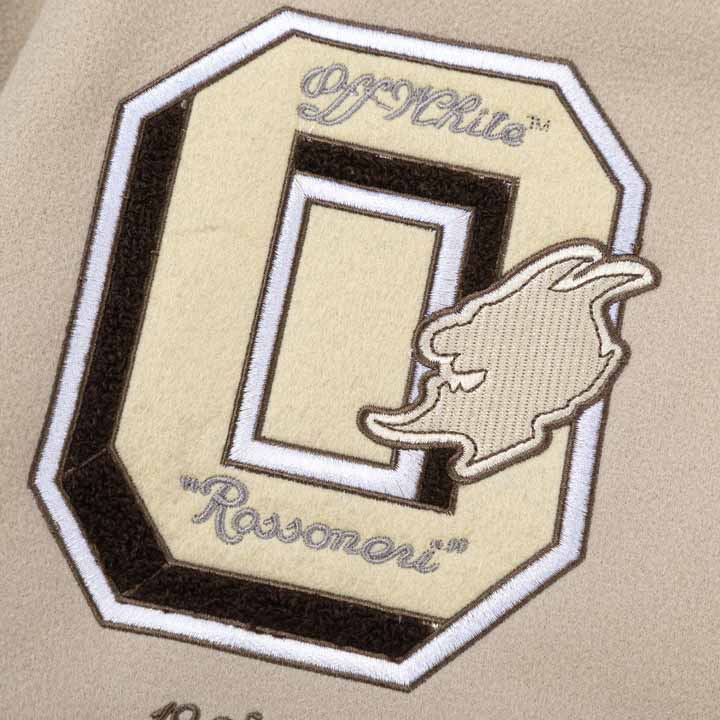 Off-White AC Milan Patch Varsity Jacket - DopestKickz