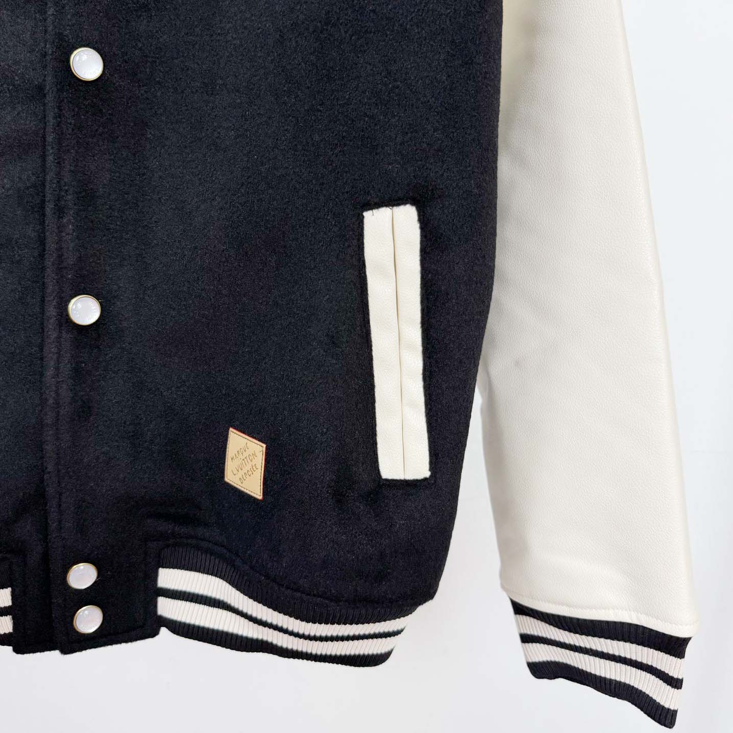 Louis Vuitton Signature Leather Varsity Jacket    - DopestKickz