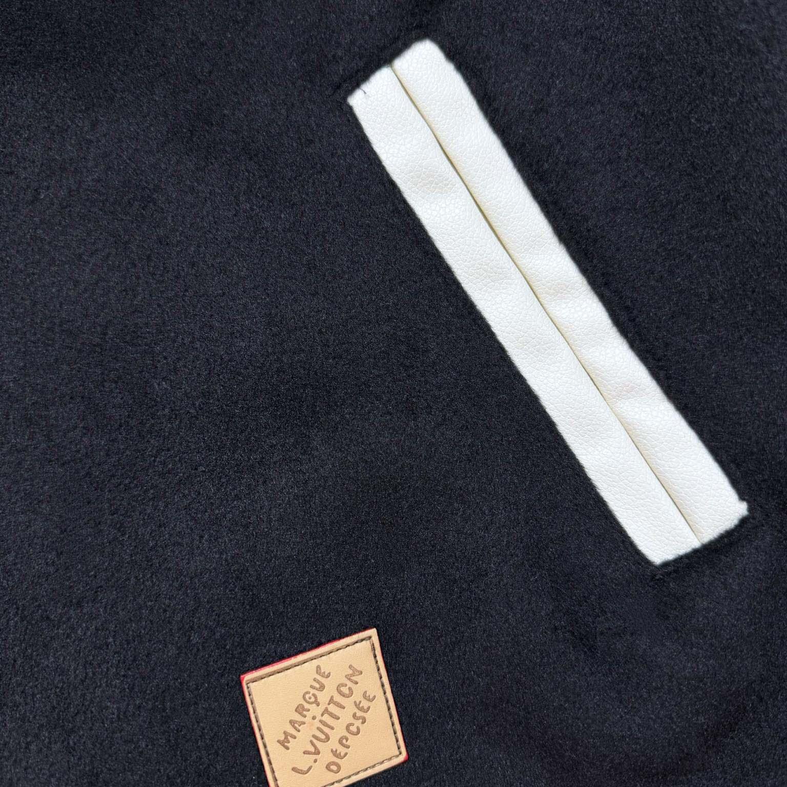 Louis Vuitton Signature Leather Varsity Jacket    - DopestKickz