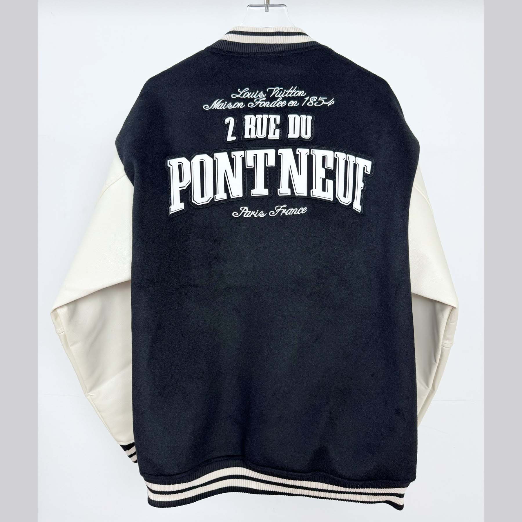 Louis Vuitton Signature Leather Varsity Jacket    - DopestKickz