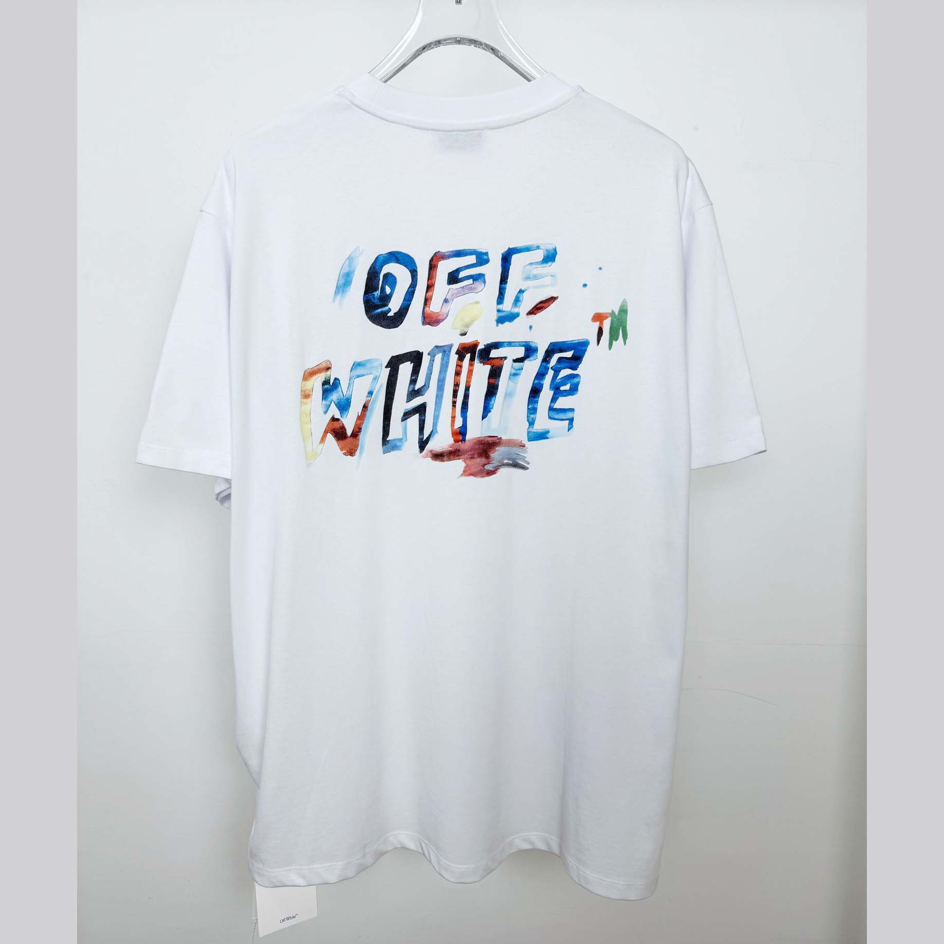 Off-White Boys Watercolour T-Shirt In White - DopestKickz