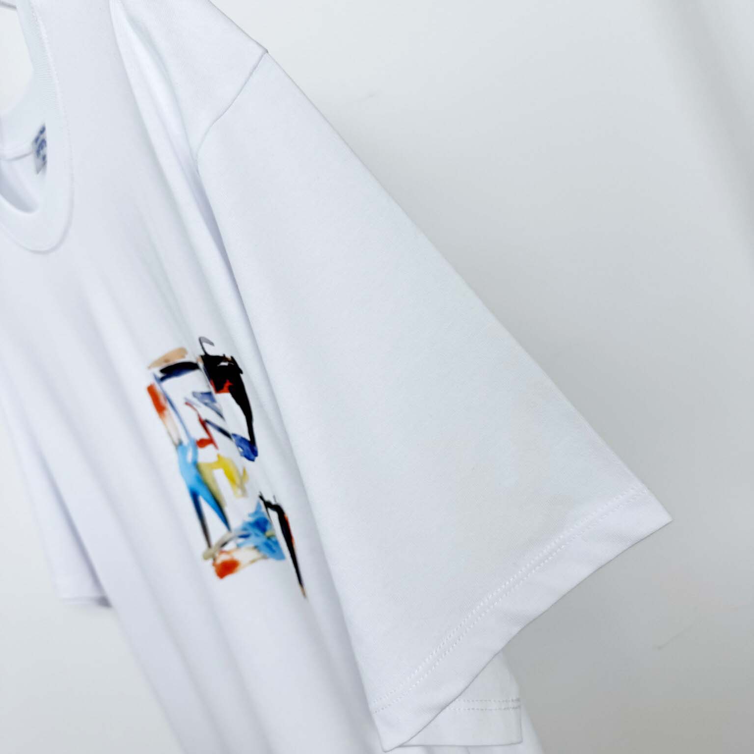 Off-White Boys Watercolour T-Shirt In White - DopestKickz
