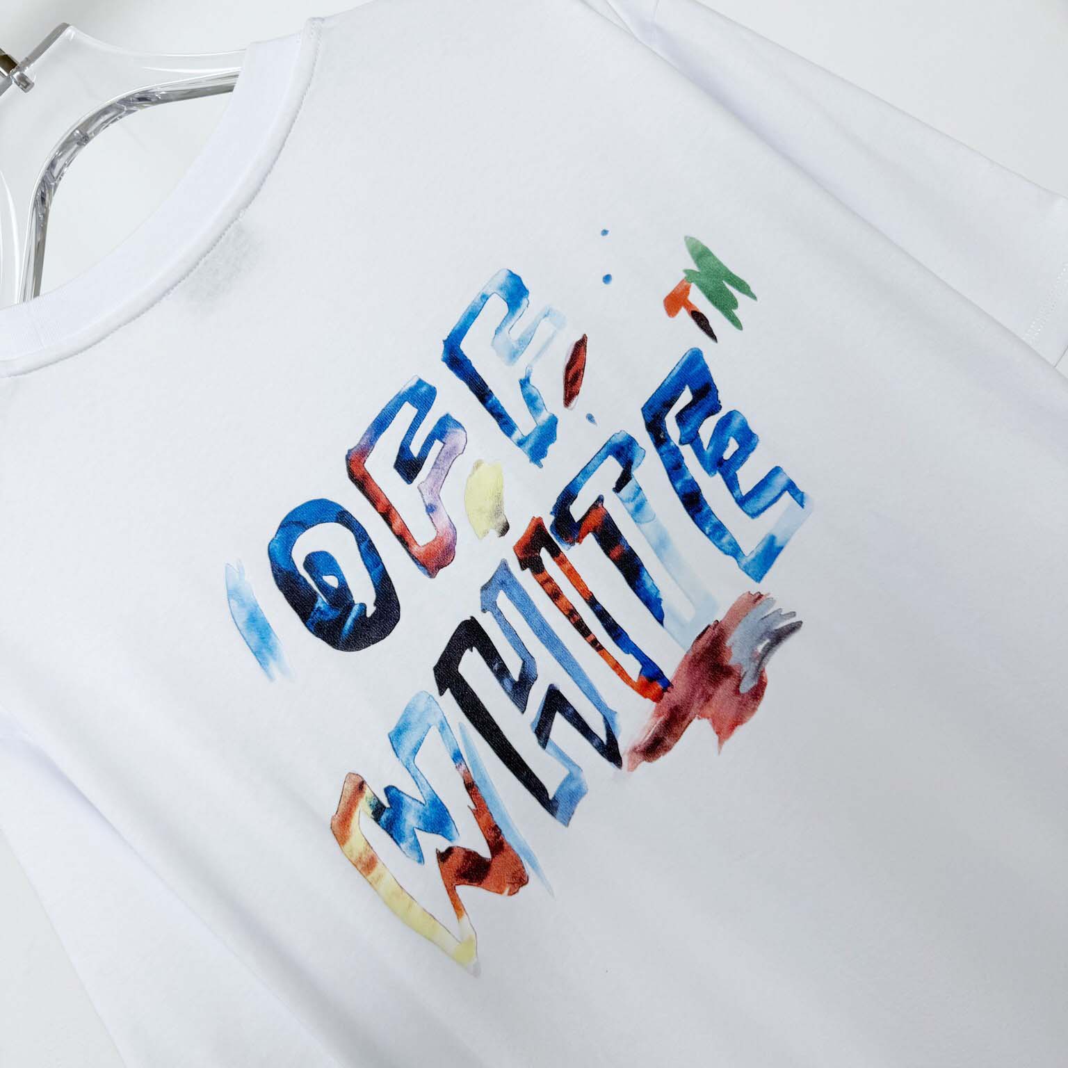 Off-White Boys Watercolour T-Shirt In White - DopestKickz