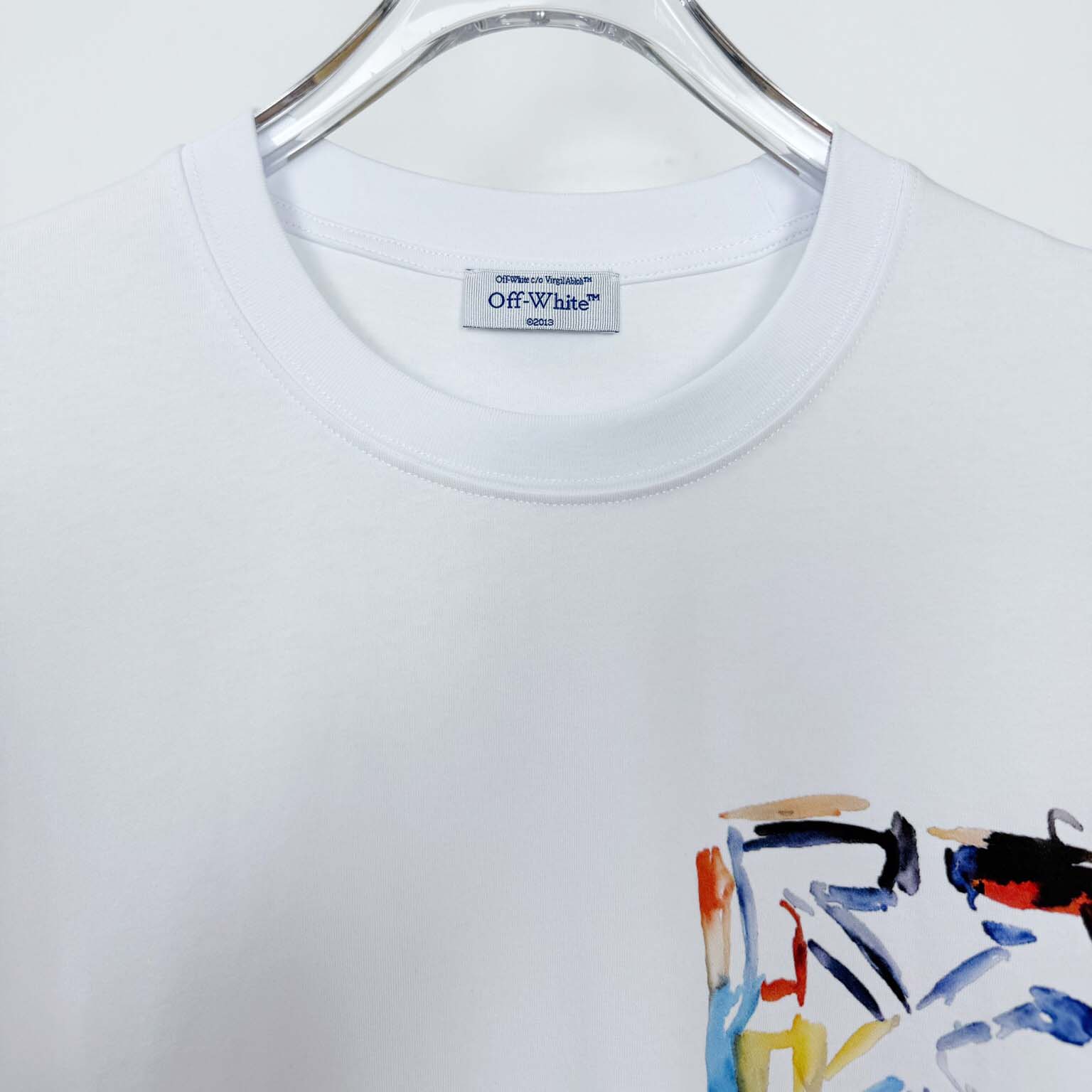 Off-White Boys Watercolour T-Shirt In White - DopestKickz