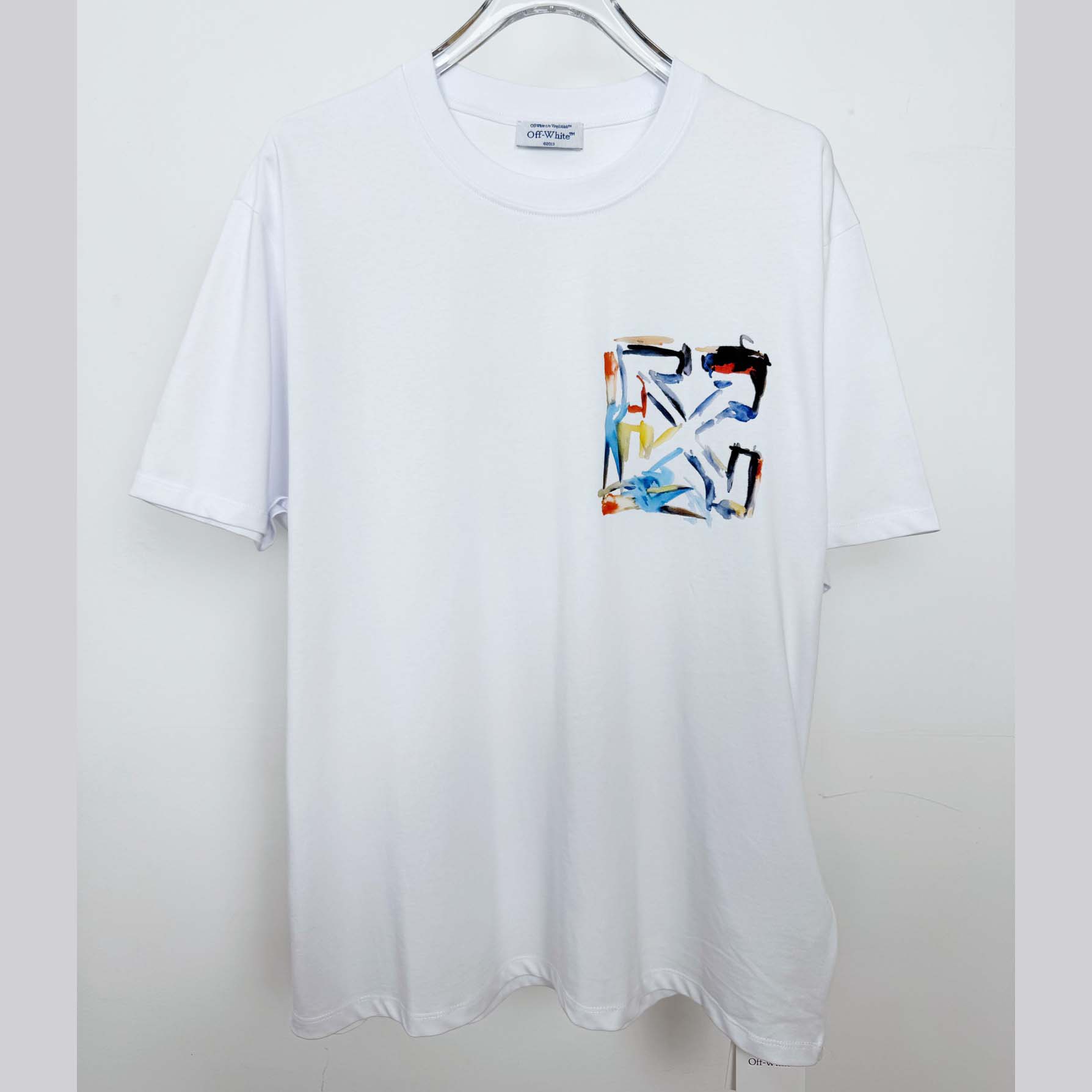 Off-White Boys Watercolour T-Shirt In White - DopestKickz