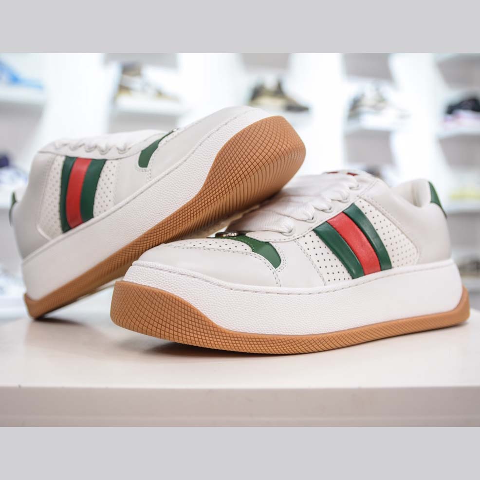 Gucci Screener White Web - DopestKickz