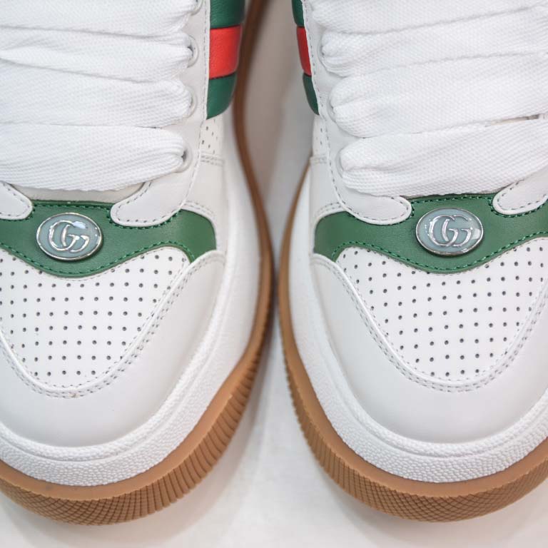 Gucci Screener White Web - DopestKickz