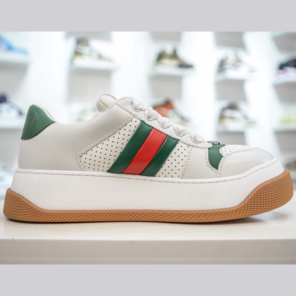 Gucci Screener White Web - DopestKickz