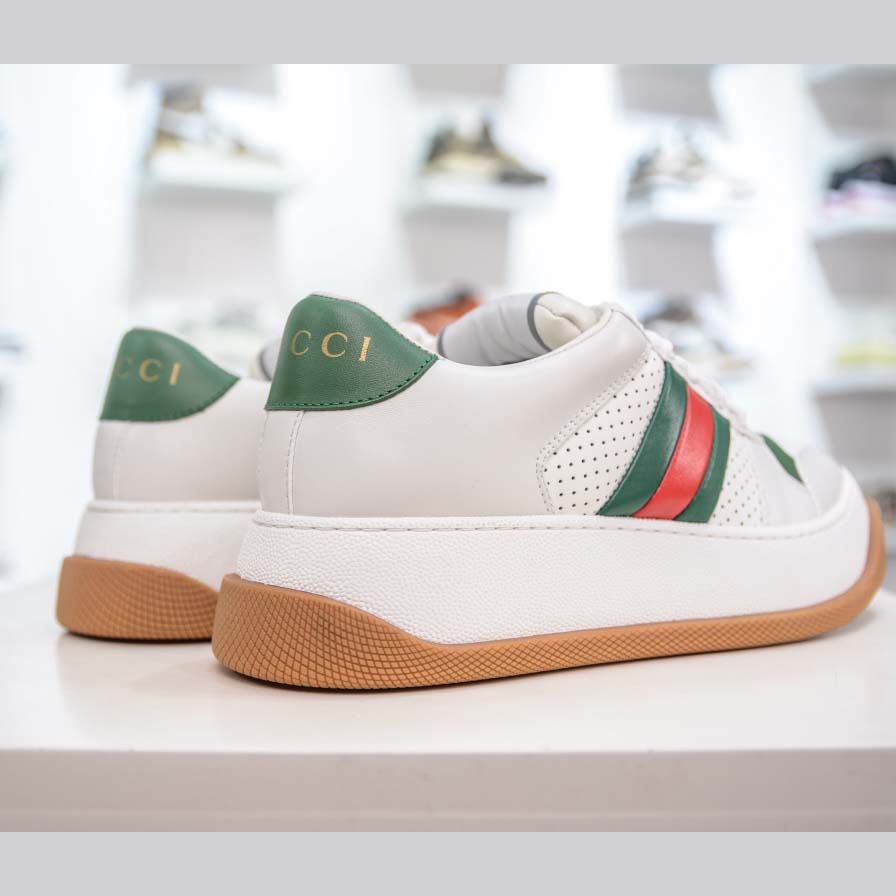 Gucci Screener White Web - DopestKickz
