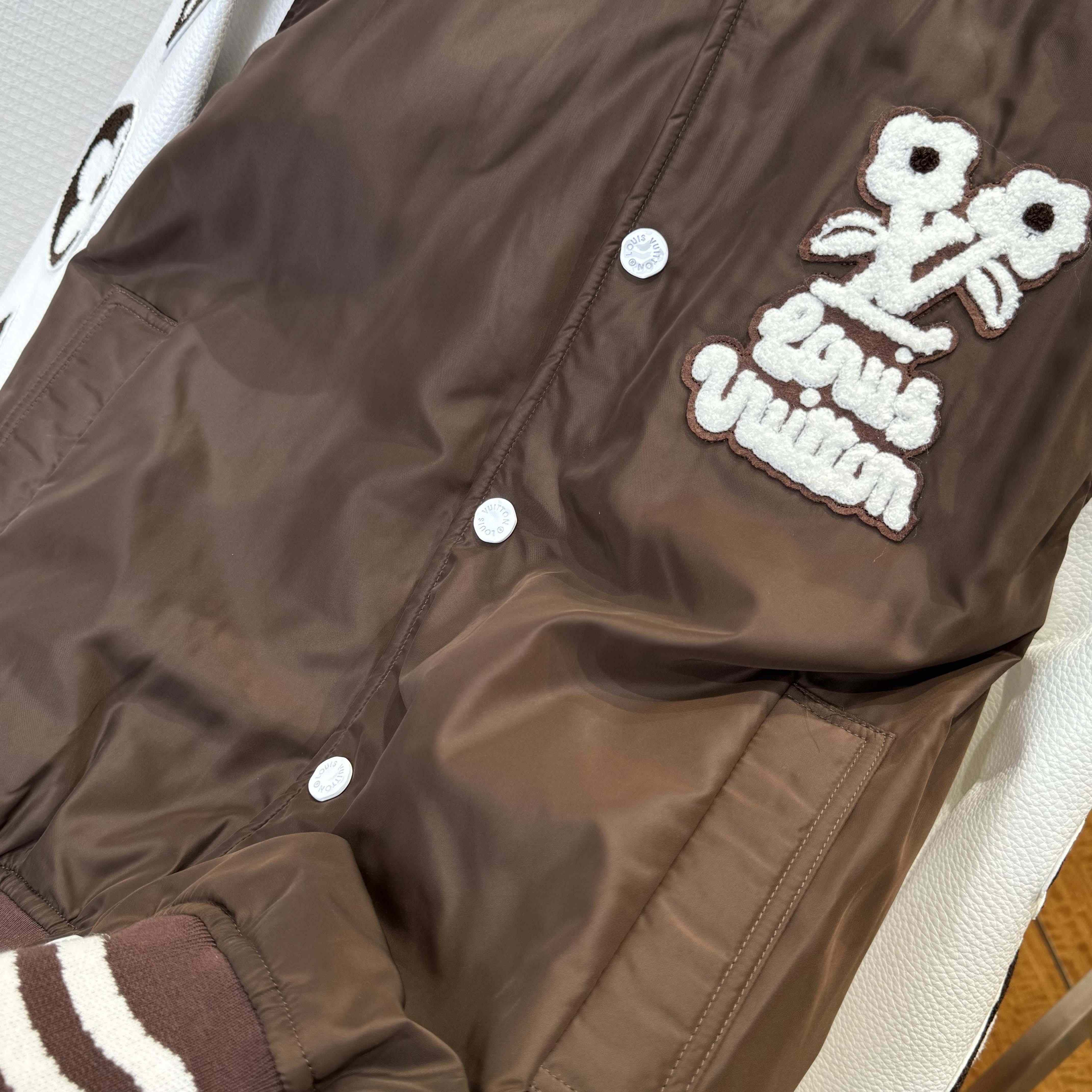 Louis Vuitton Embroidered Varsity Jacket   1AFPWQ - DopestKickz