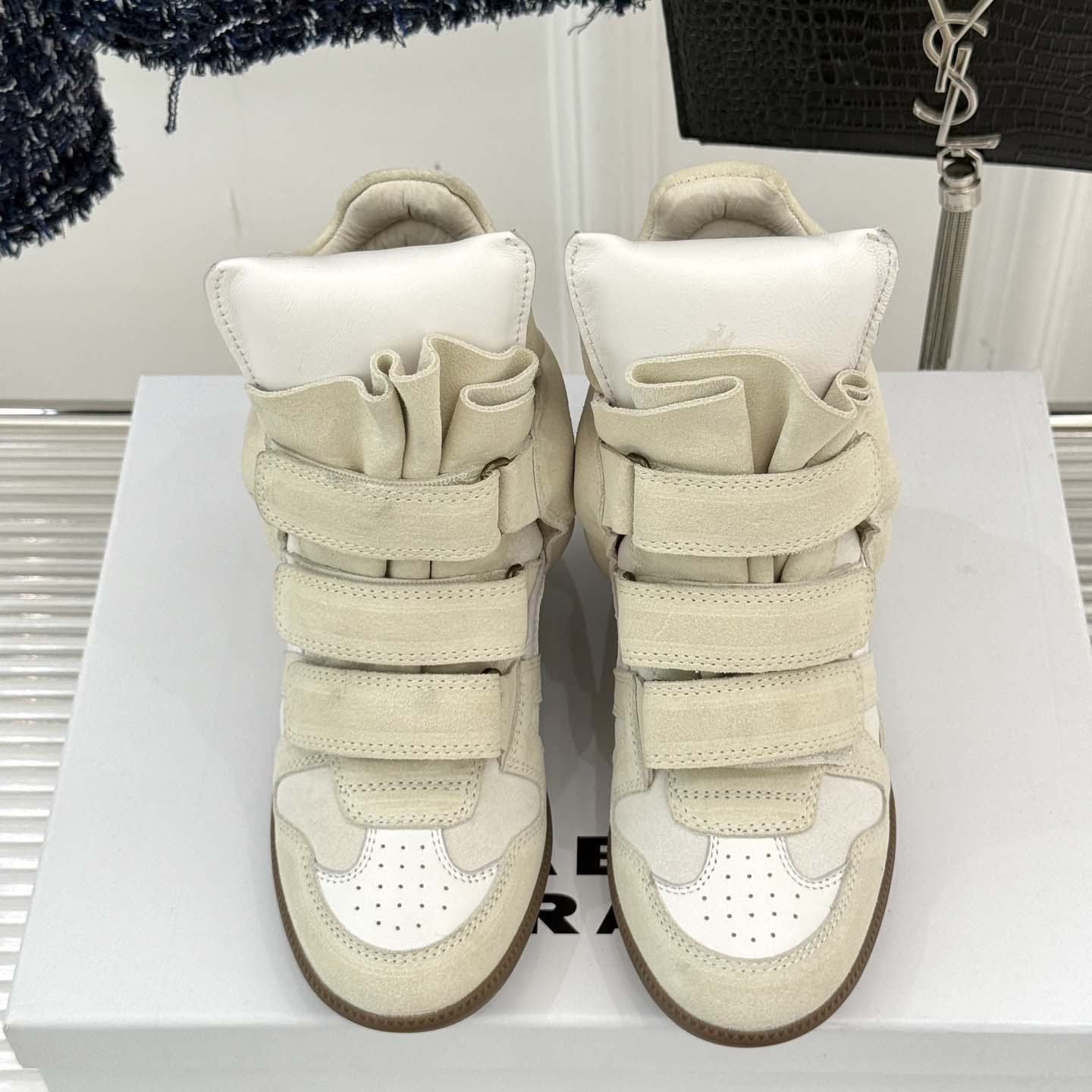 Isabel Marant Balskee High-Top Wedge Sneakers  - DopestKickz