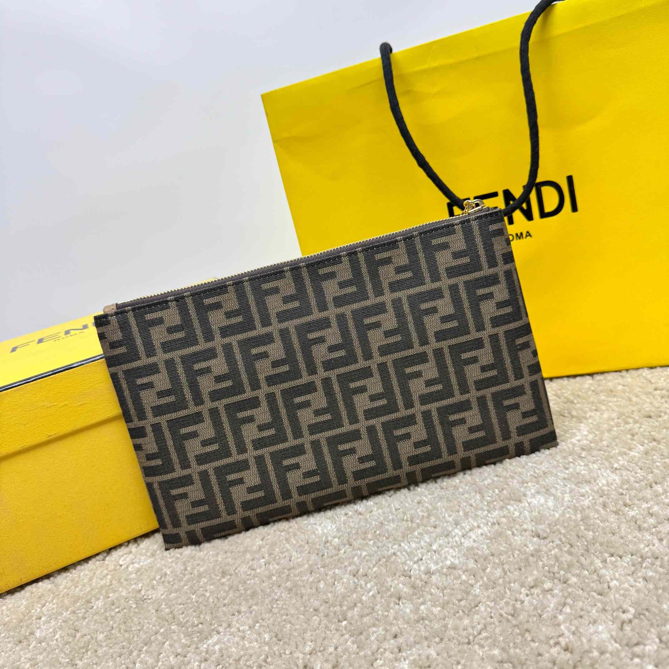 Fendi Flat Baguette Pouch Medium - DopestKickz