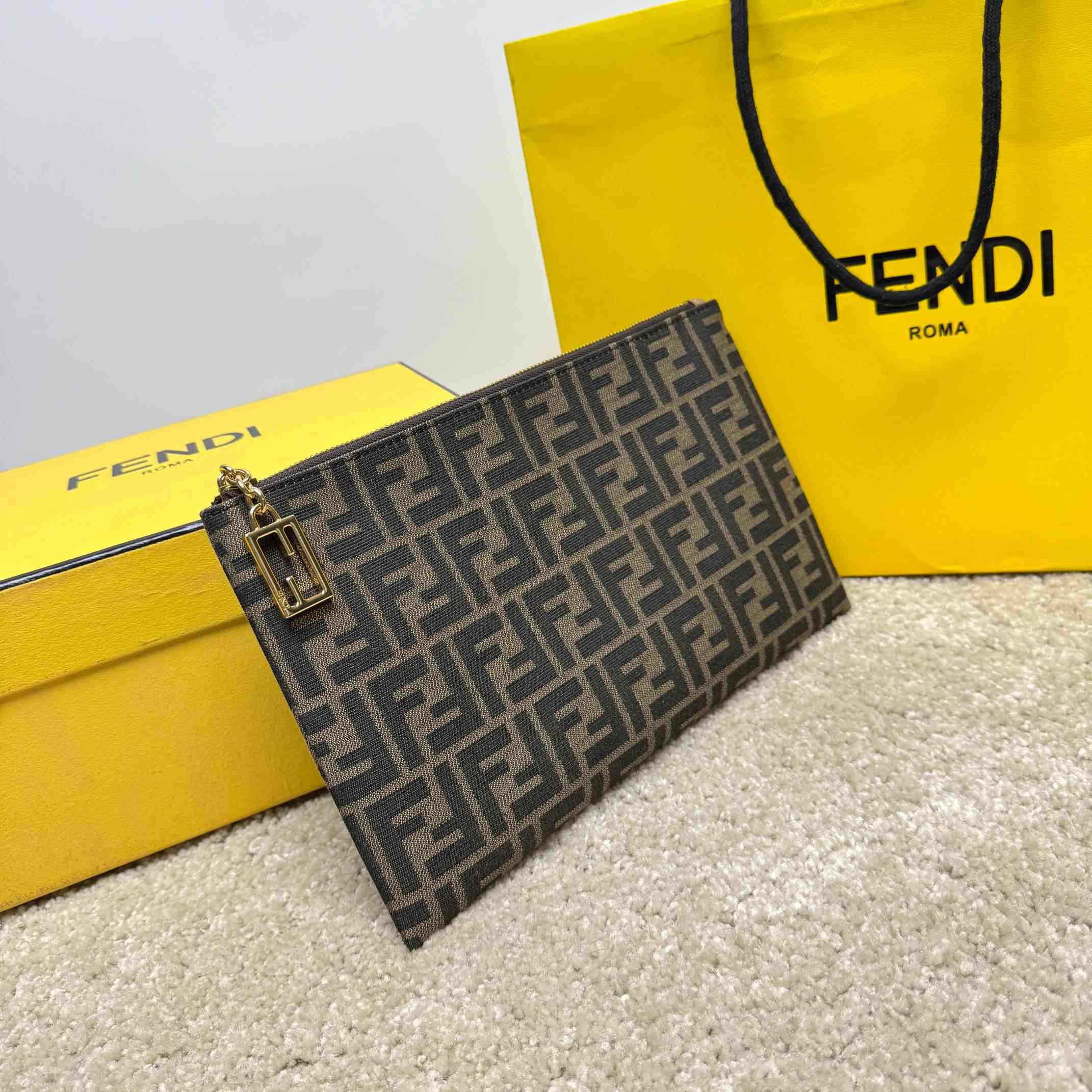 Fendi Flat Baguette Pouch Medium - DopestKickz