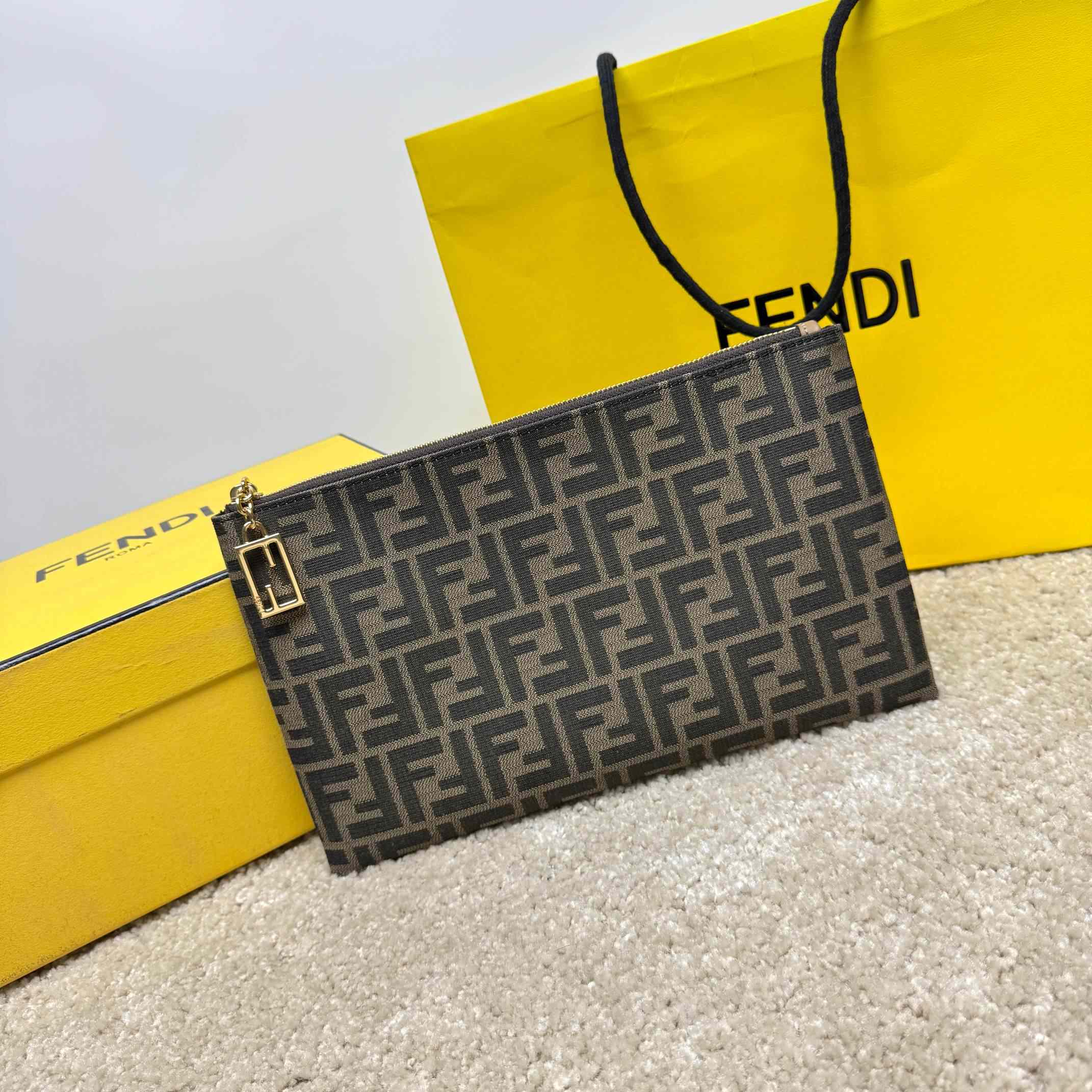 Fendi Flat Baguette Pouch Medium - DopestKickz