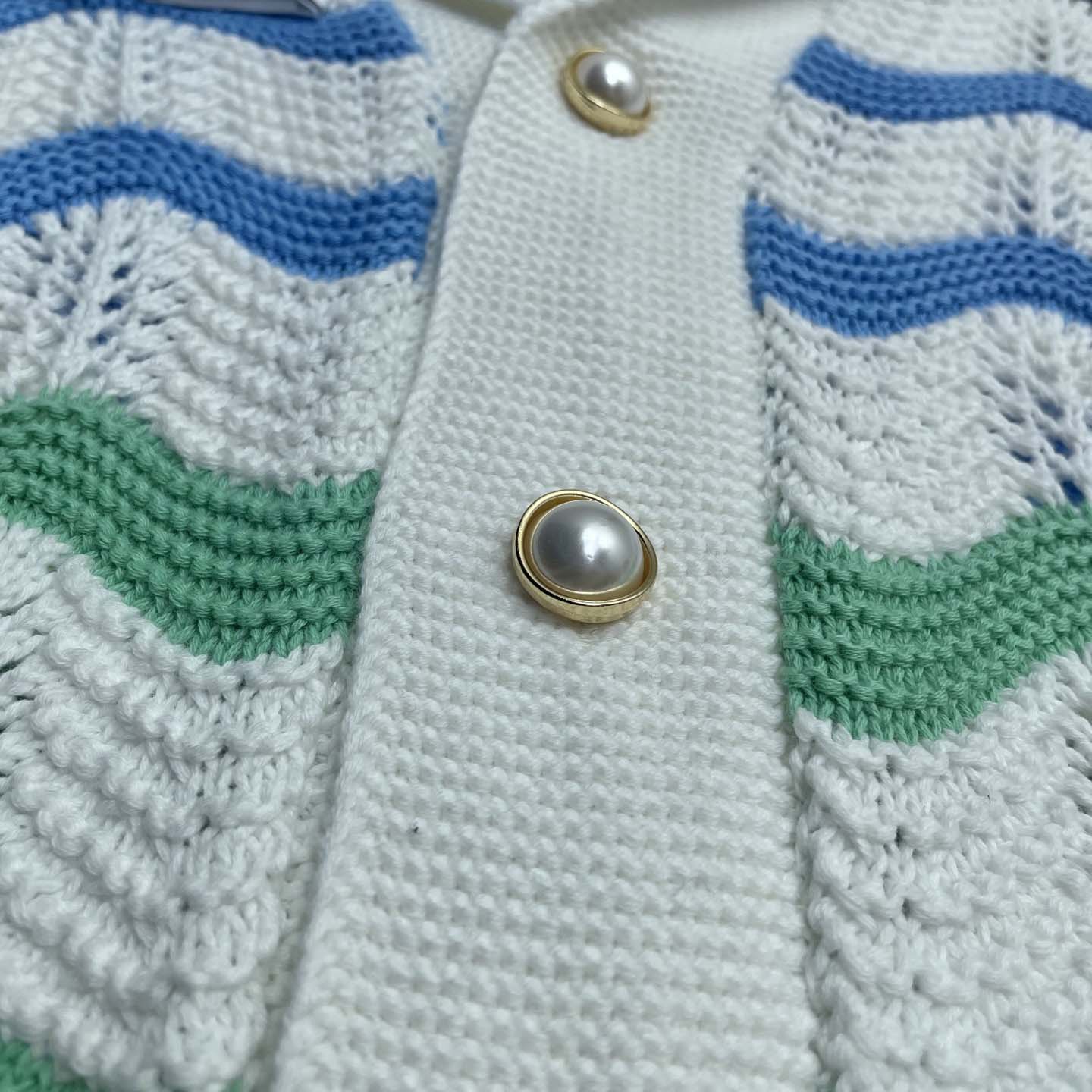 Casablanca Gradient Wave Crochet Shirt   D0107 - DopestKickz