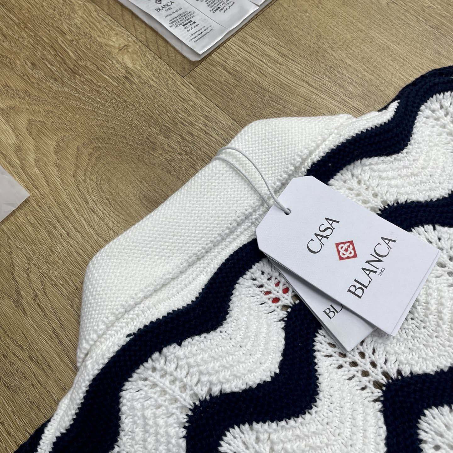 Casablanca Gradient Wave Crochet Shirt   D0107 - DopestKickz