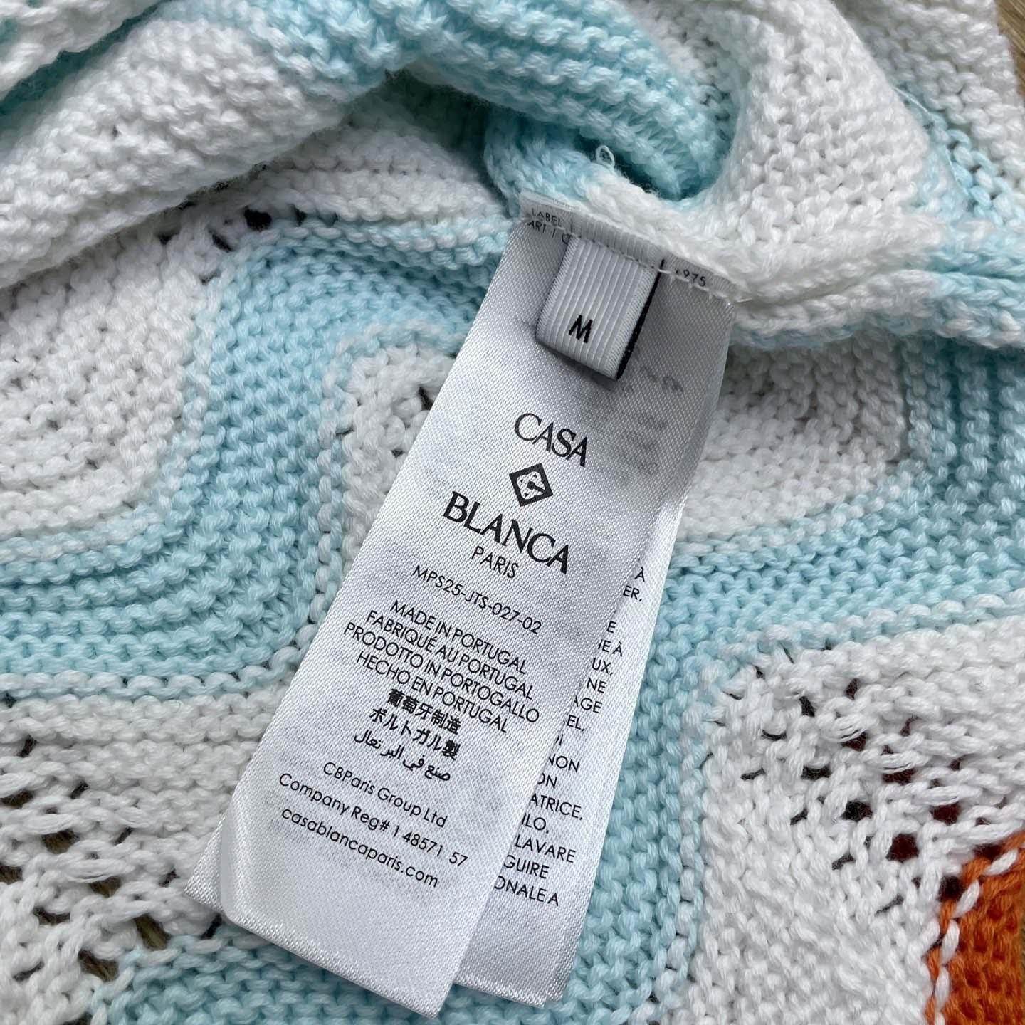 Casablanca Gradient Wave Crochet Shirt   D0107 - DopestKickz