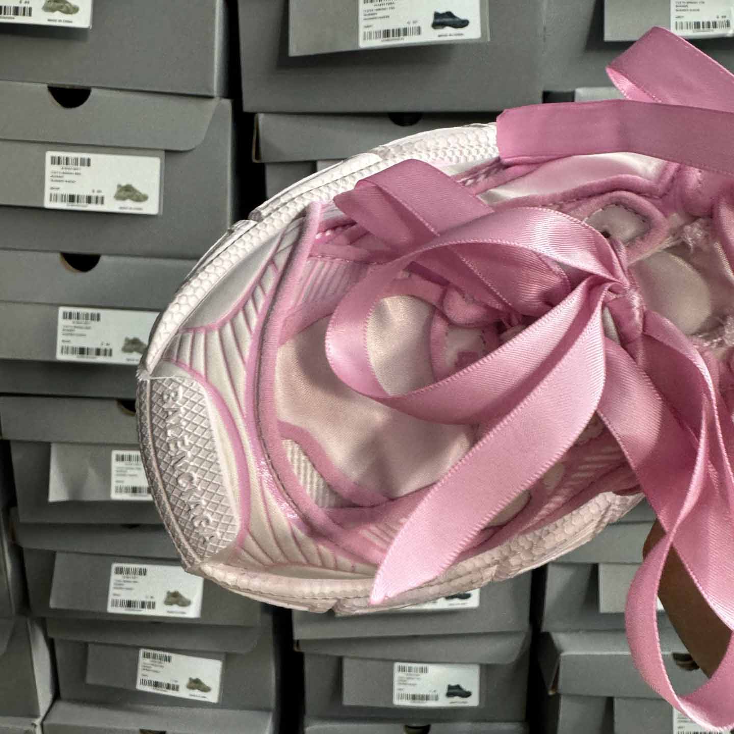 Balenciaga 3XL VG Edition Satin Bows Pink  - DopestKickz