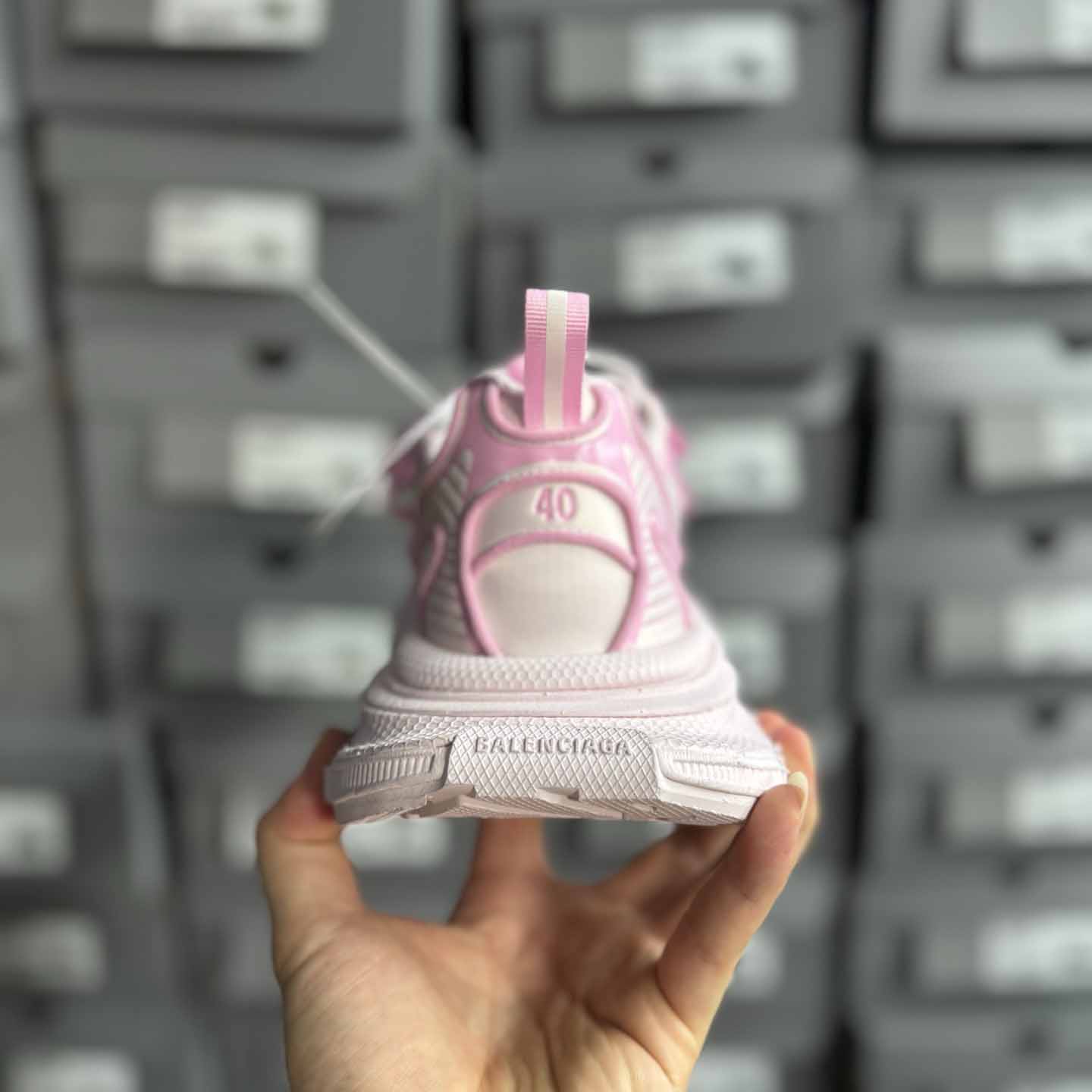 Balenciaga 3XL VG Edition Satin Bows Pink  - DopestKickz