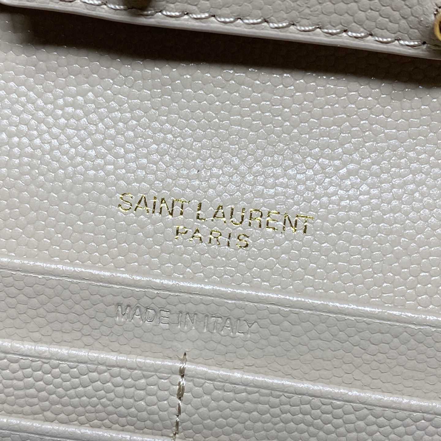 Saint Laurent Cassandre Chain Wallet In Lambskin - DopestKickz