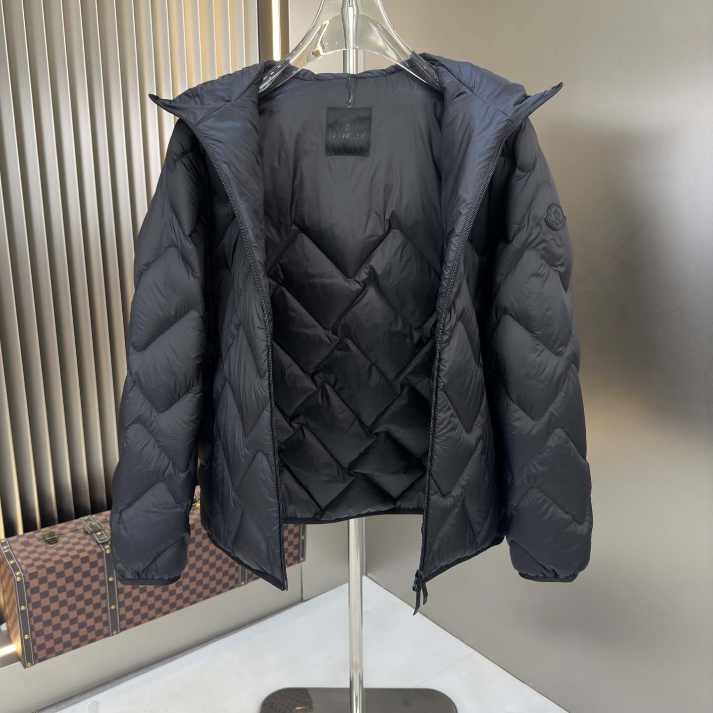 Moncler Bimont Hooded Wave-Quilted Short Down Jacket - DopestKickz
