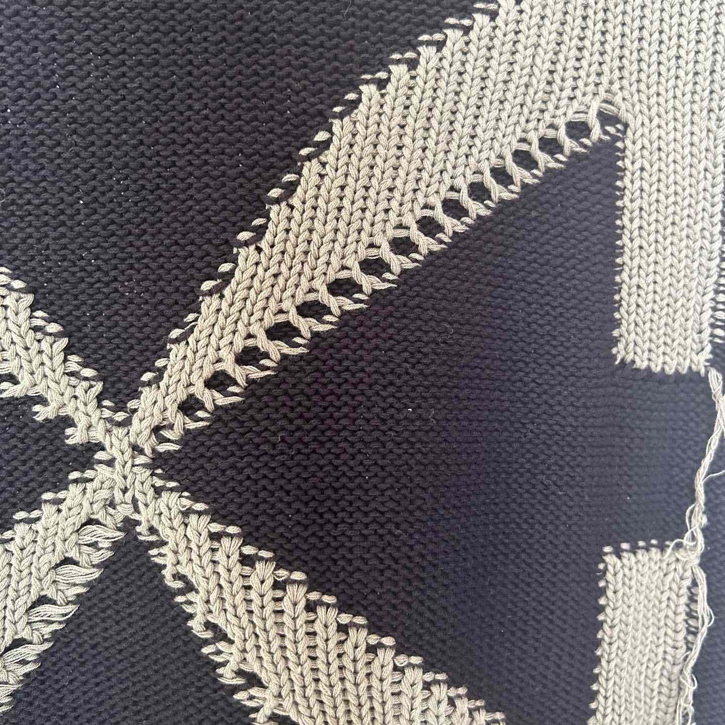 Off-White Reverse Arrow Diag Knit Crewneck 'Black/Green' - DopestKickz