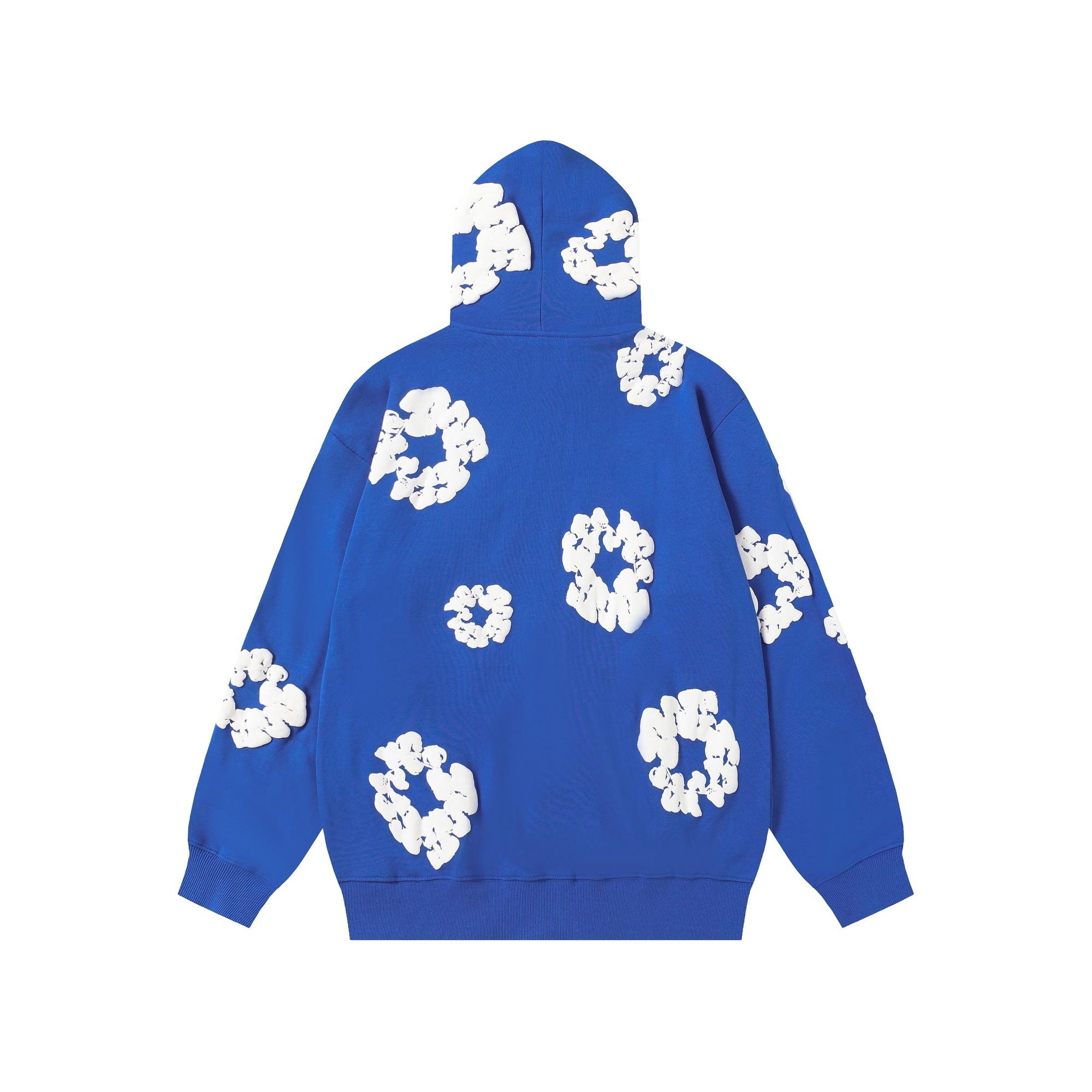 Denim Tears Cotton Wreath Zip Hoodie  - DopestKickz