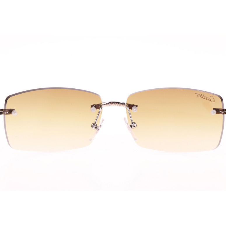 Cartier CT_3524012 Red Wood Sunglasses In Silver Brown - DopestKickz
