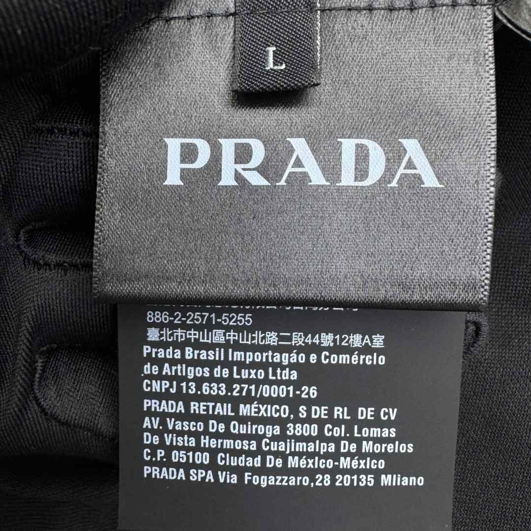 Prada Piqué Polo Shirt With Re-Nylon Details - DopestKickz