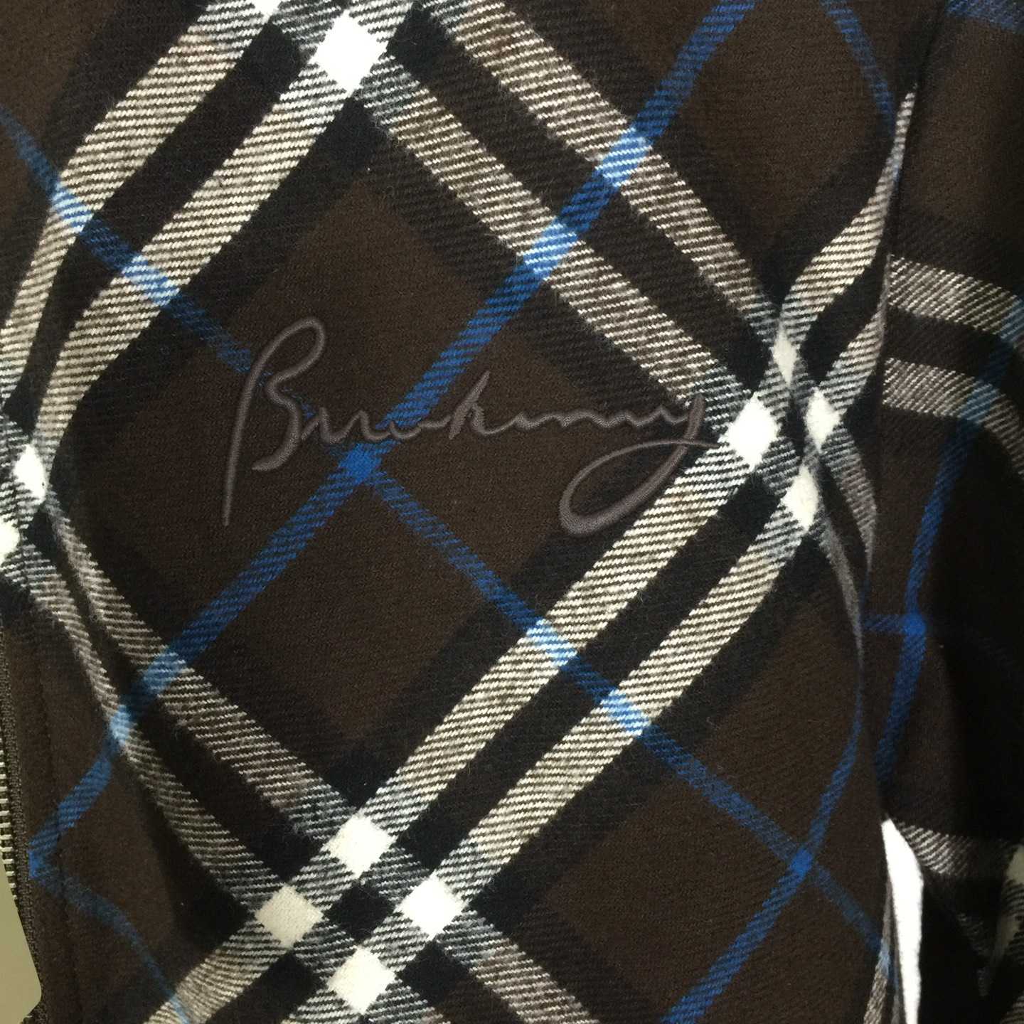 Burberry Check Wool Cashmere Bomber Jacket - DopestKickz