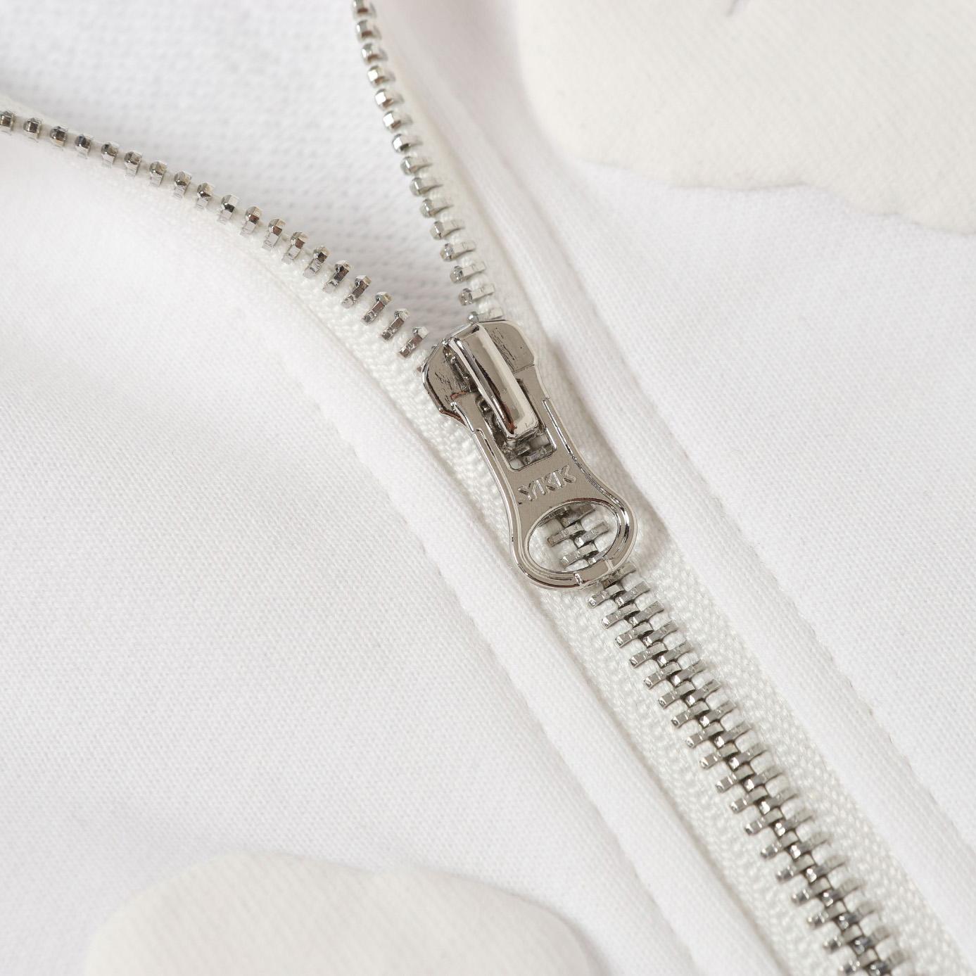 Denim Tears Cotton Wreath Zip Hoodie White - DopestKickz