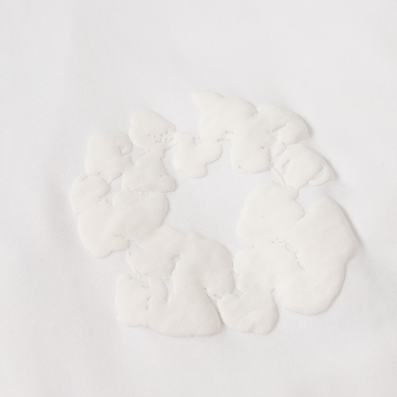 Denim Tears Cotton Wreath Zip Hoodie White - DopestKickz