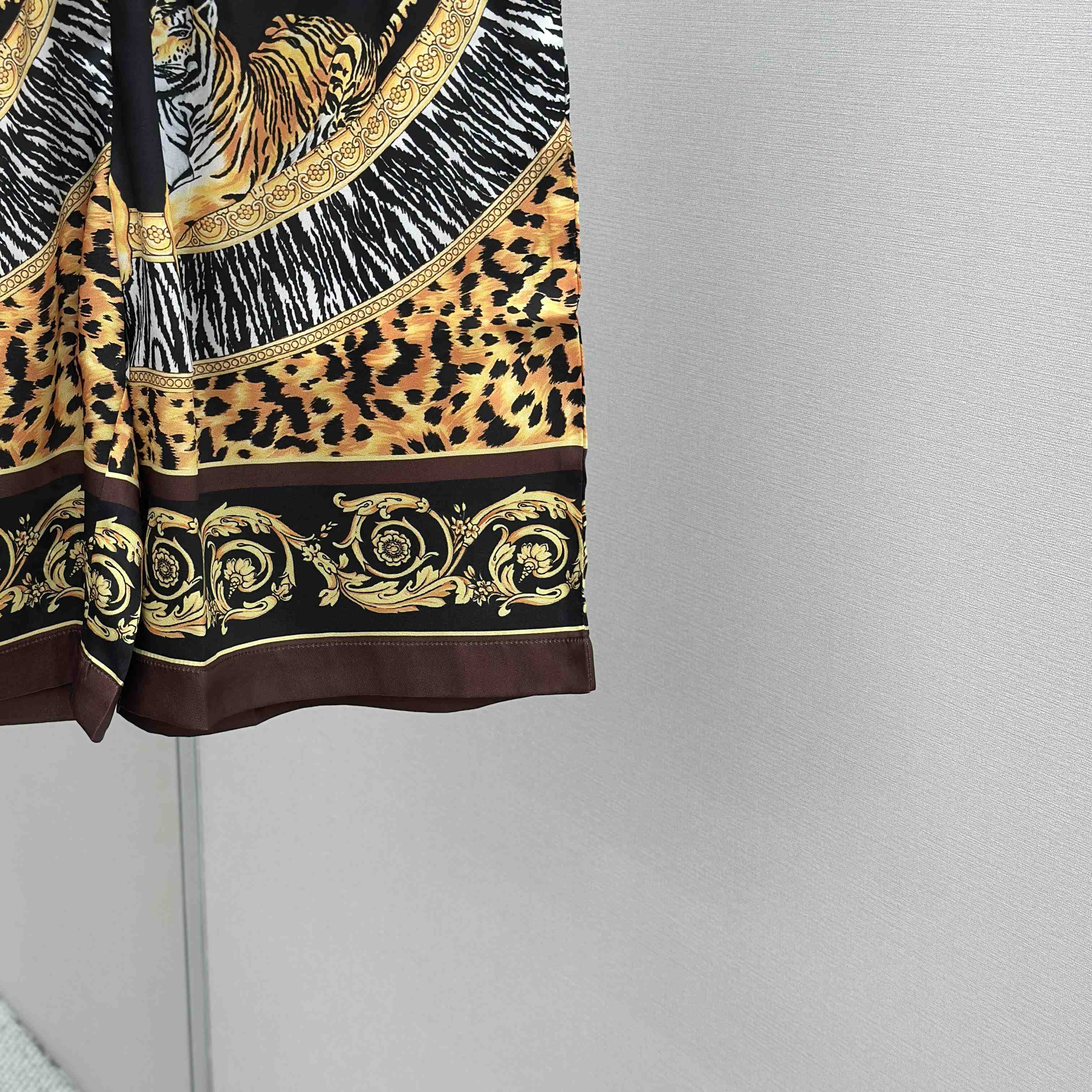 Versace Wild Cats Silk Shirt & Shorts - DopestKickz