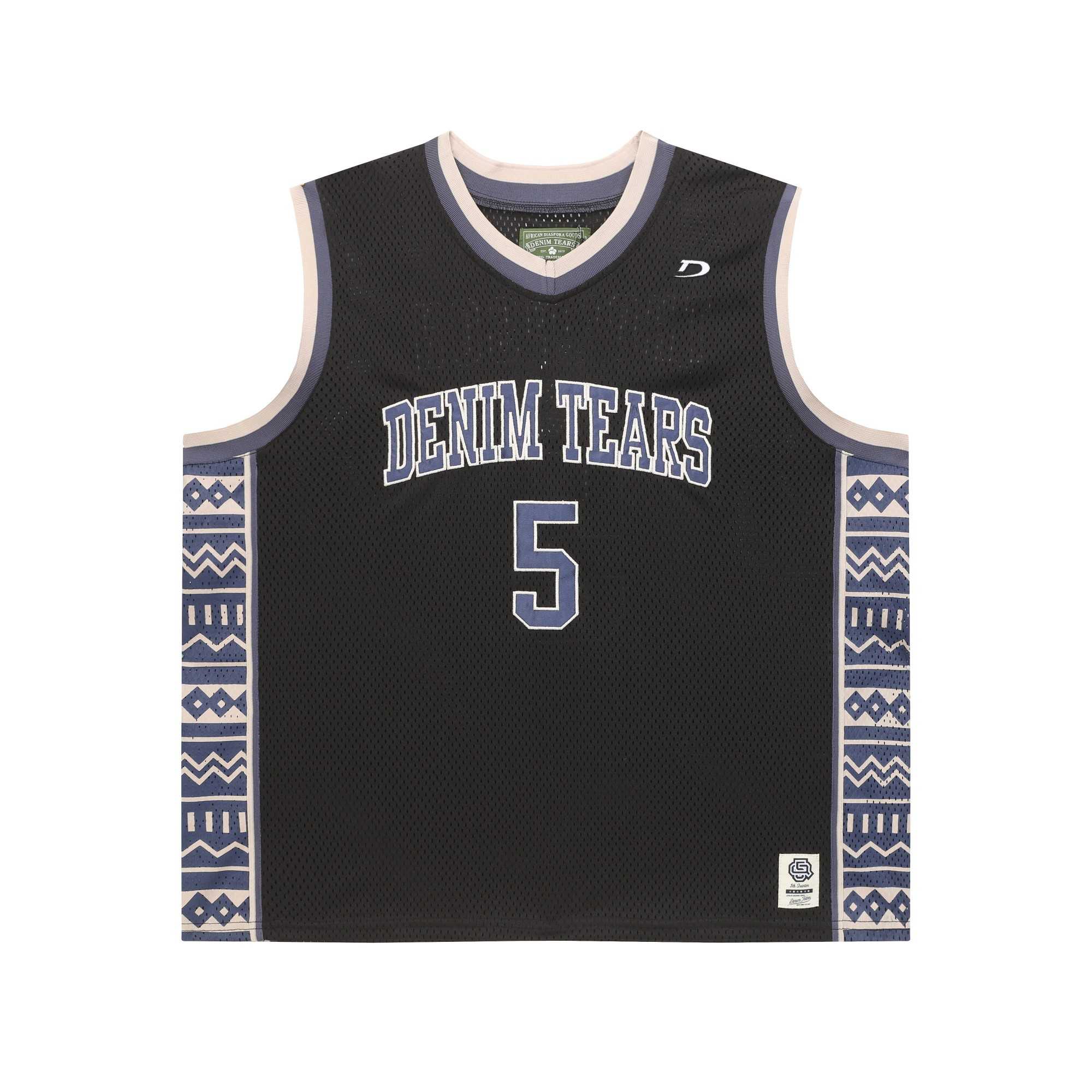 Denim Tears Game Jersey 'Black' - DopestKickz
