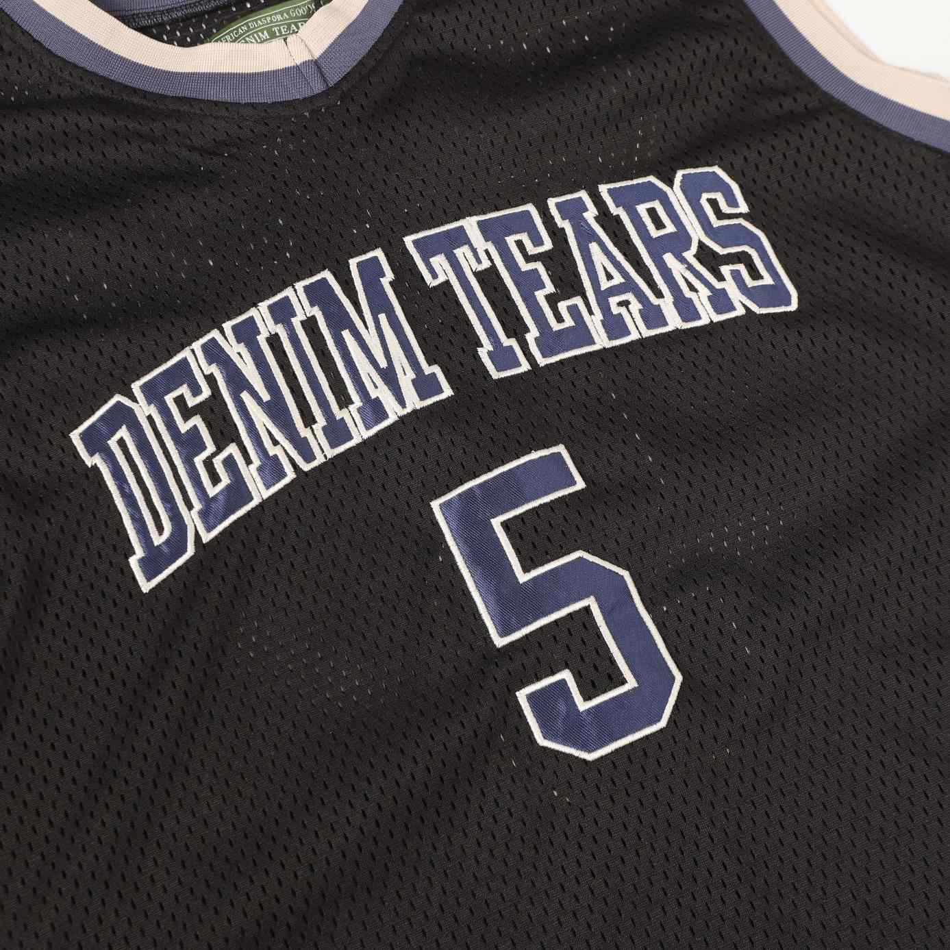 Denim Tears Game Jersey 'Black' - DopestKickz