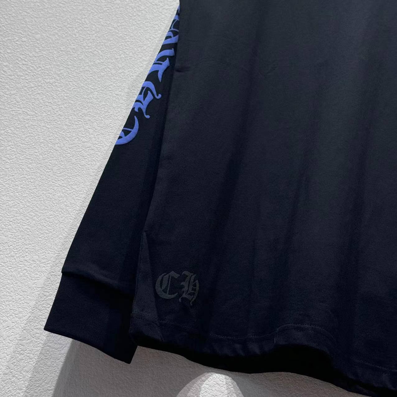 Chrome Hearts Neck Logo Long-Sleeve T-Shirt 'Black' - DopestKickz