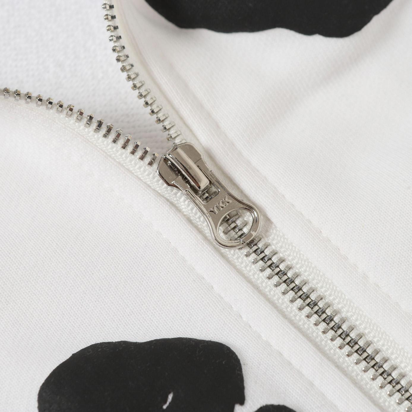 Denim Tears Cotton Wreath Zip Hoodie White - DopestKickz