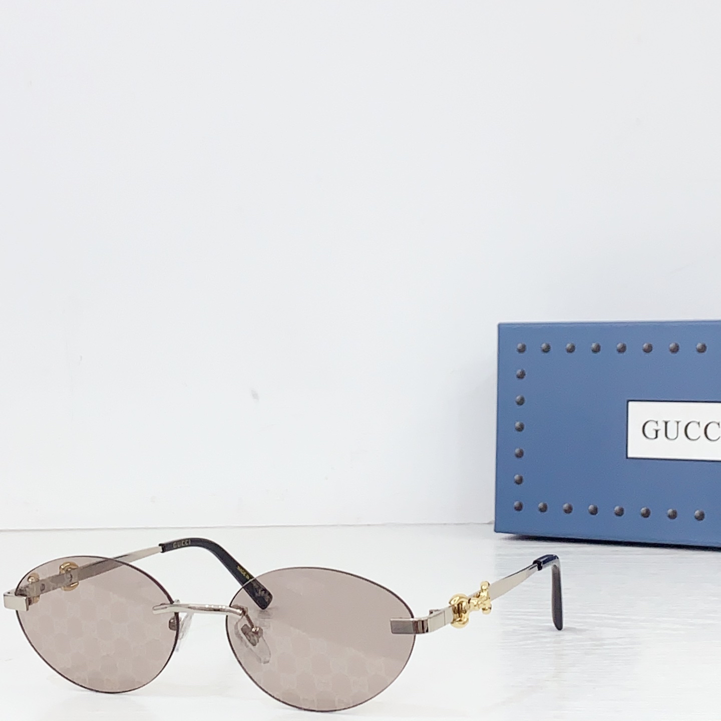 Gucci Frameless Oval Sunglasses - DopestKickz