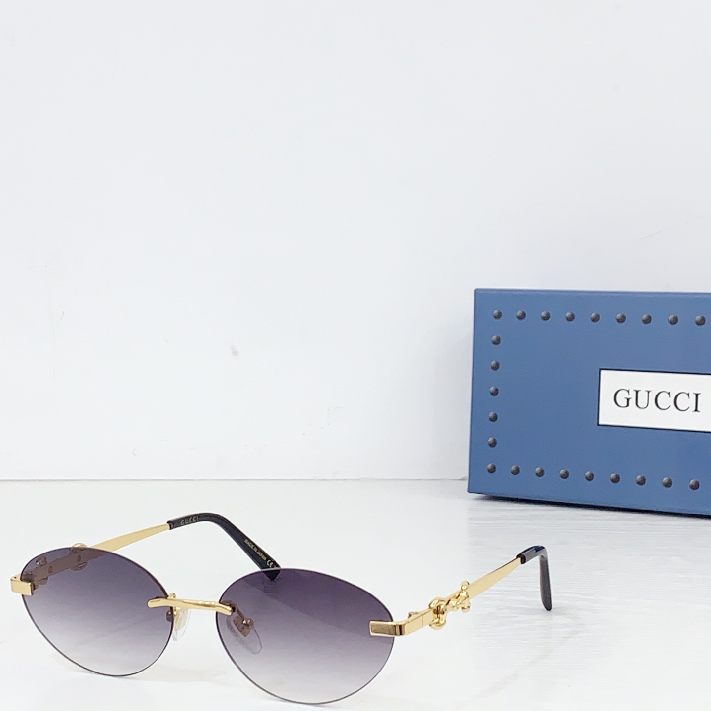 Gucci Frameless Oval Sunglasses - DopestKickz