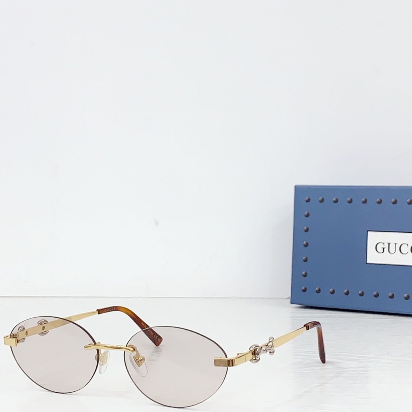 Gucci Frameless Oval Sunglasses - DopestKickz