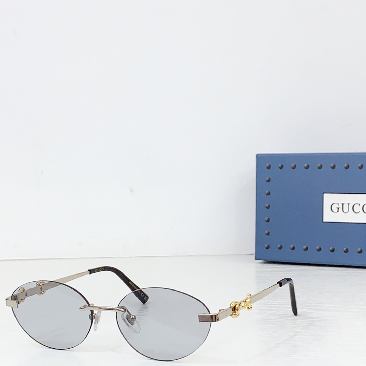 Gucci Frameless Oval Sunglasses - DopestKickz