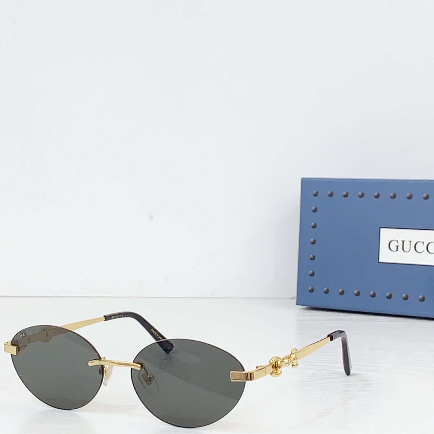 Gucci Frameless Oval Sunglasses - DopestKickz