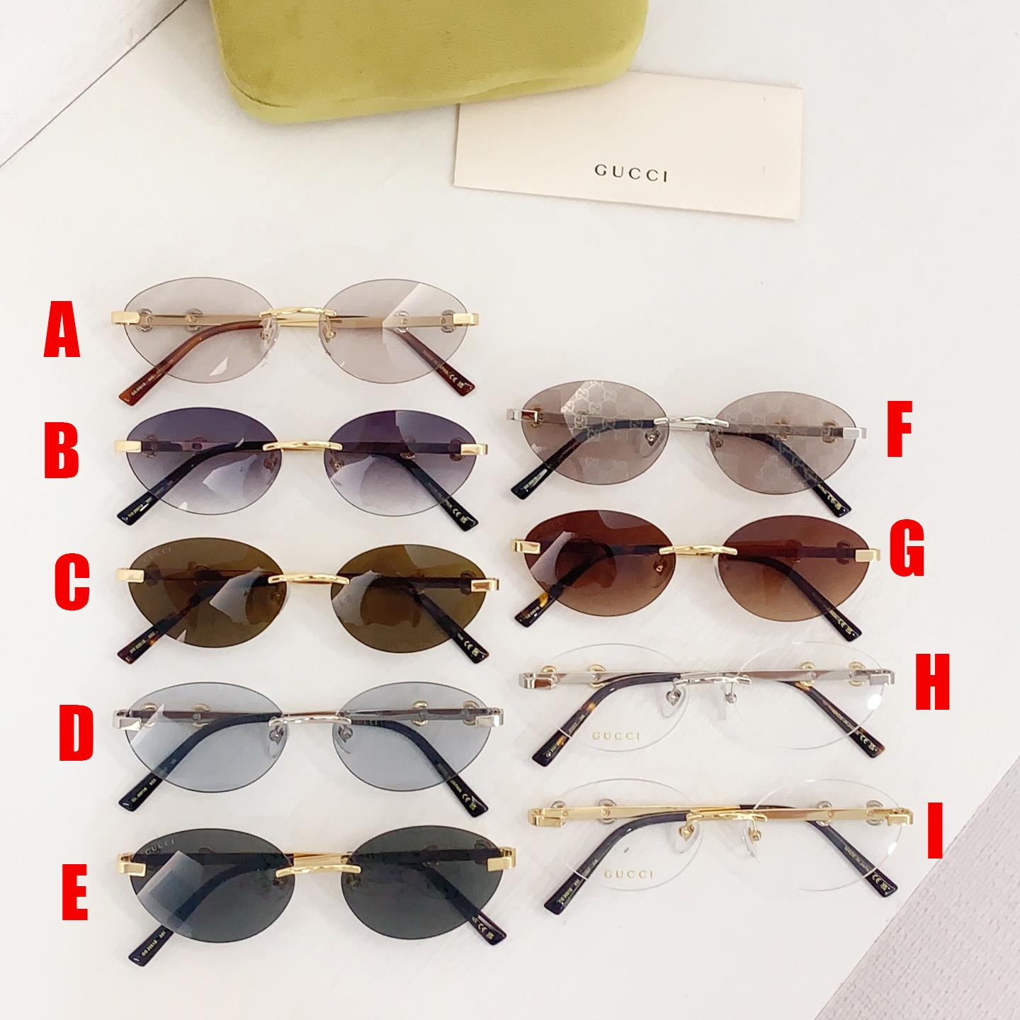 Gucci Frameless Oval Sunglasses - DopestKickz